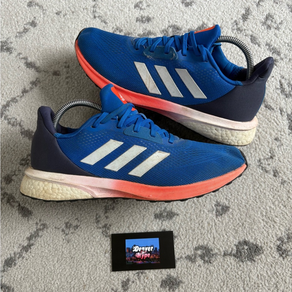 Adidas Astrarun Glow Blue Solar Red Running Sneakers Shoes EH1535